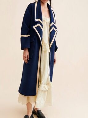 Nocturne Military Trimmed Overcoat